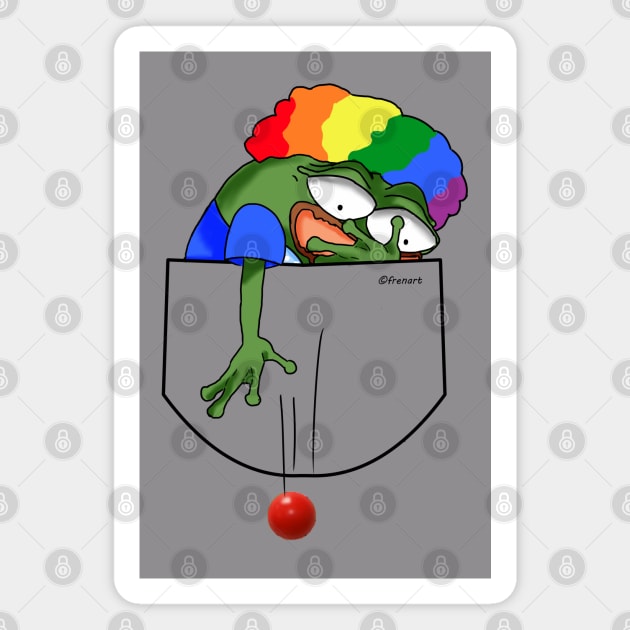 Honk Honk (Clown Pepe) Loses Nose Magnet by FrenArt